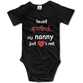 I'm Not Spoiled My Nanny Just Loves Me Baby Bodysuit Short Sleeve Onesie Unisex