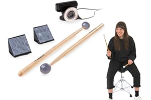 Aerodrums Portable Electronic Drum Set, Air Drumsticks, Pedals and Low Latency Camera, Quieter than Practice Pads, more Reliable & Accurate than Electronic Drum Sticks, Play Drums Anytime, Record MIDI