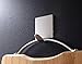 AKDSteel 3M Bathroom Self Adhesive Hook for Towel and Robe, Brushed Stainless Steel, 4 Pack