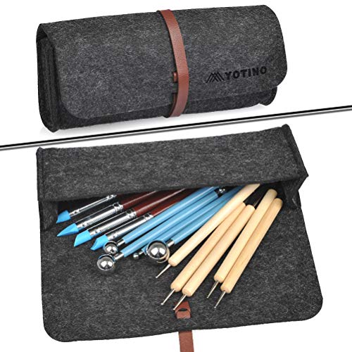 image for YOTINO Pencil Case with 4 Different Styles, Multi-Functional Felt Pen 