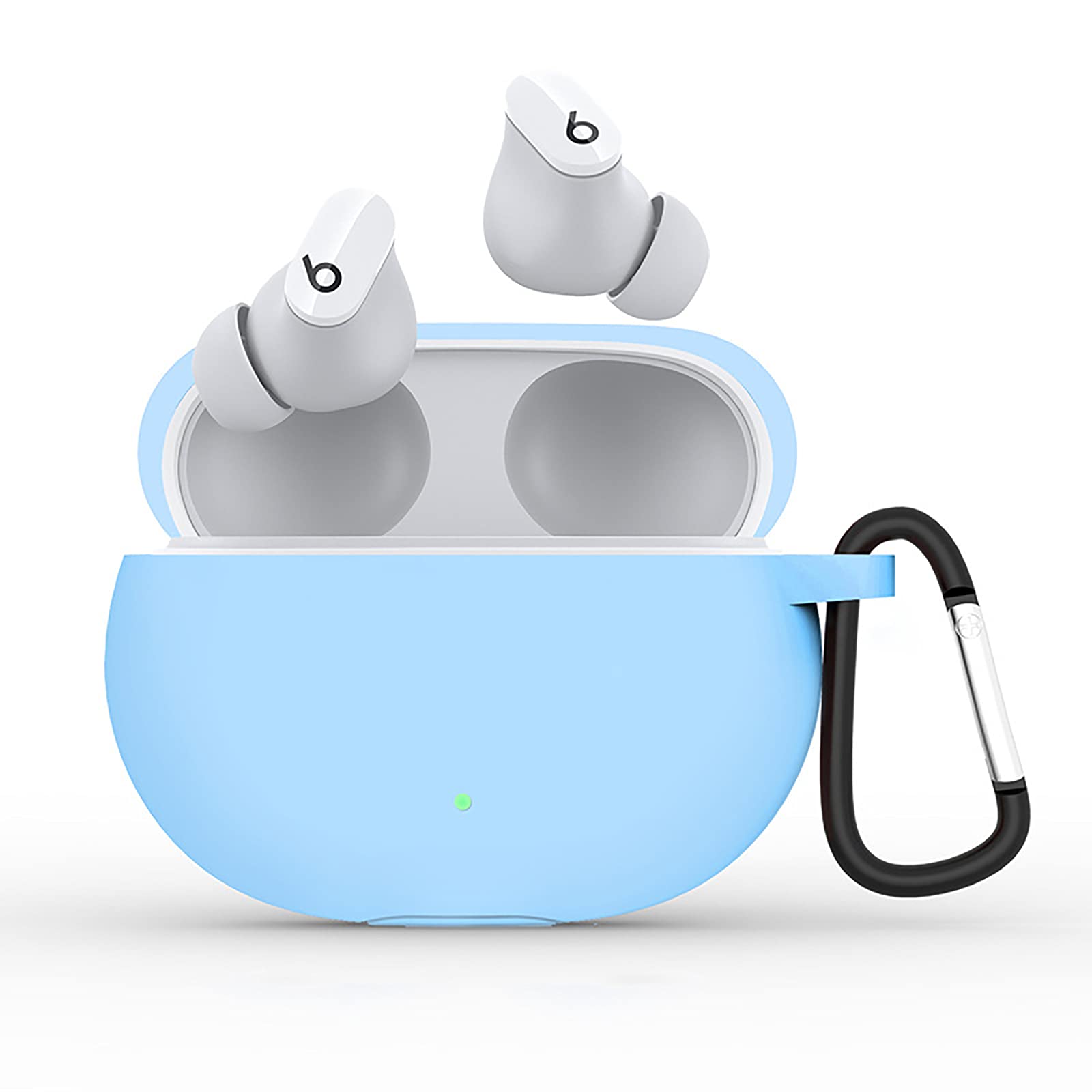 GIOPUEY Cilicone Case Compatible with Beats Studio Buds/Buds+/Plus, Ultra-thin Soft Case Cover, Slim-Fit, Anti-Fall, Not Easy to Dirty - Blue