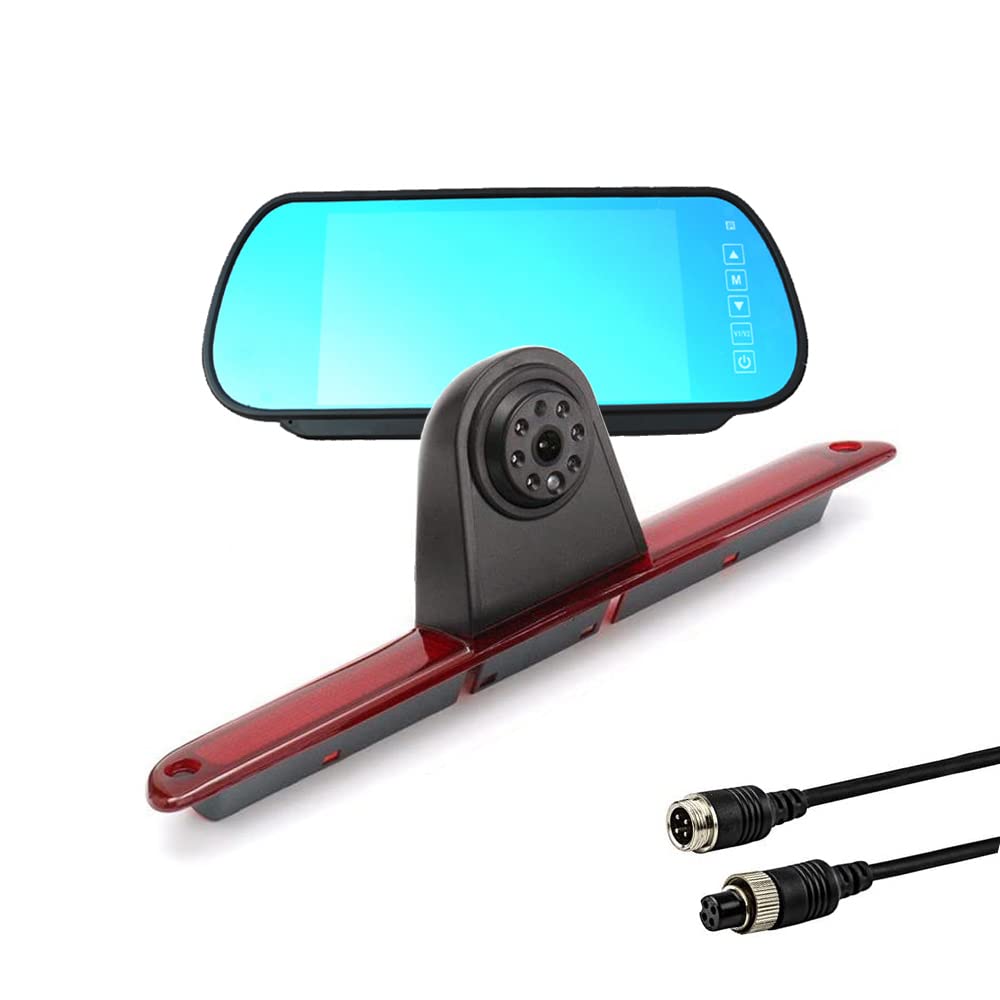 Sprinter Backup Camera + 7 inch TFT Mirror Monitor System Compatible for Transporter MB Dongle Sprinter W906 2007-2018/V W Crafter Truck Vans 2007-2016 (with 7 inch Monitor)