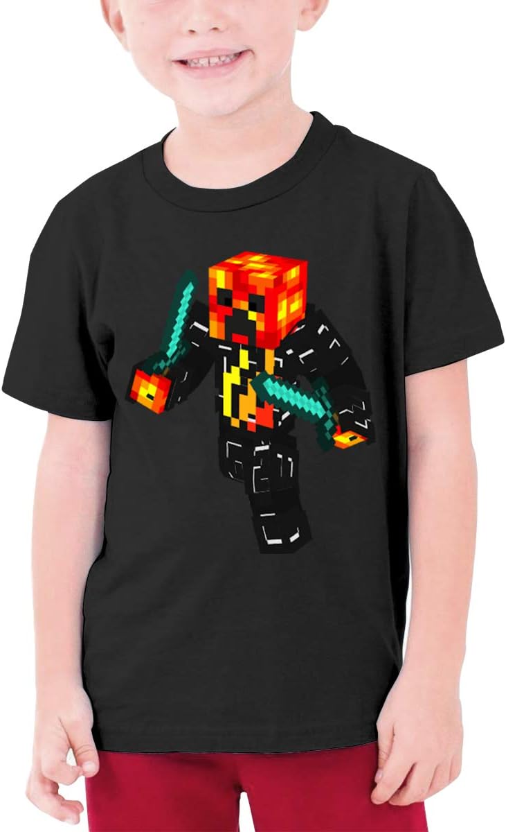 Ishanqudi Preston YouTube Playz T-Shirt for Youth Boys and Girls Black