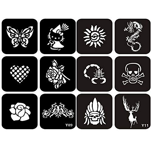Tattoo Stencil Kit , Body Glitter Tattoo Stencils , Temporary Tattoo