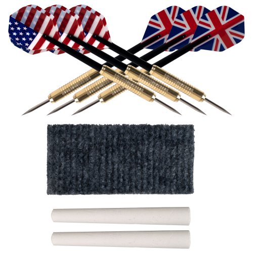 TG Dartboard Cabinet Set with Realistic Walnut Finish, brown, (15-DG910)