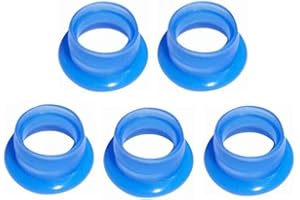 KINGTAIR 1/10 Scale RC Off/on Road Car Engine Motor .12 15 .18 20 Rear Exhaust Pipe Manifold Gasket Seal Tubing Joint Adapter Silicone Gasket 5pcs/Bag Blue FC Power OS SH GO HSP VX