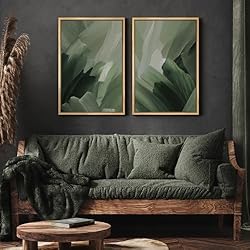 MUDECOR Framed Canvas Print Wall Art Set Green