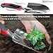 Fanhao Upgrade Garden Tool Set, 5 Piece Aluminum Heavy Duty Gardening Gifts Tool Set with Trowel, Transplanter and Cultivator, Ideal for Men and Women. Black/Redthumb 4