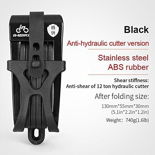 Shoptourismkit Anti theft Bicycle Lock Anti-shear of 12 ton Hydraulic Cutter Bike Lock Motorcycle Lock Electric Bicycle Part Chain Lock