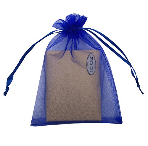 SUNGULF 100pcs Organza Pouch Bag Drawstring 5x7