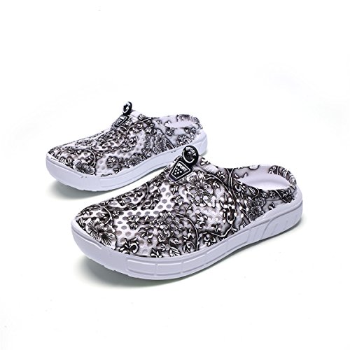 Lewhosy Women's Garden Clogs Shoes Slippers Sandals Quick Drying Lightweight Breathable(39/Gray 2) - Thumbnail 6