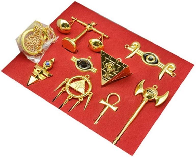 Japanese Game Anime Cosplay Keychain Weapon Cosplay Necklace Pendant Collection Set 8 Pieces