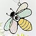 Stained Glass Bee Ornament – Suncatcher – Decorative Bee Gift for Garden Lovers, Beekeeper Gift, Window Décor, Spring & Summer Accent - J Devlin Glass Art ORN 175