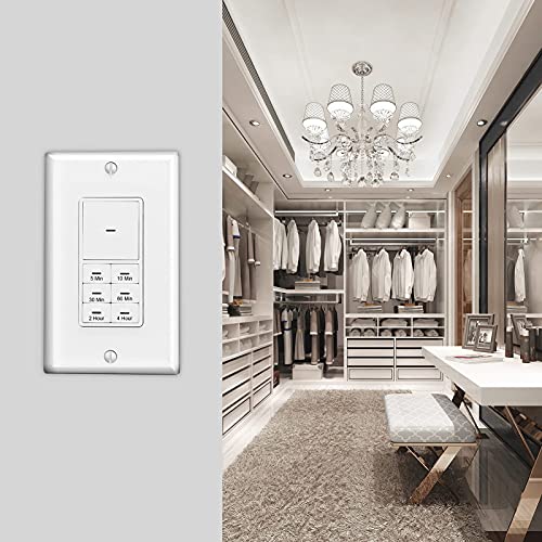 Countdown Timer Switch with Manual Override, Push Button 5103060 Min