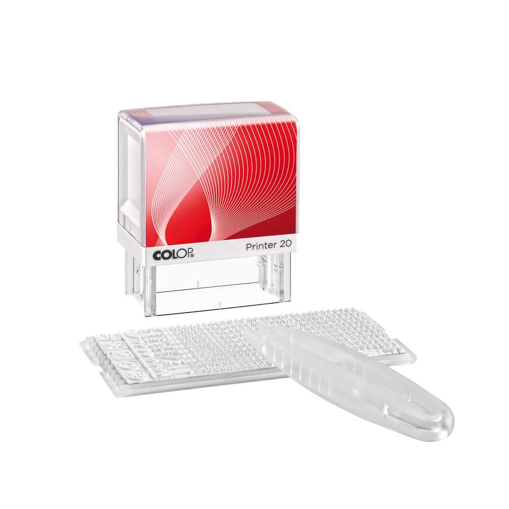 Colop 111604 Text Stamp Printer 20/1 Set 14 x 38 mm 4 Lines Black