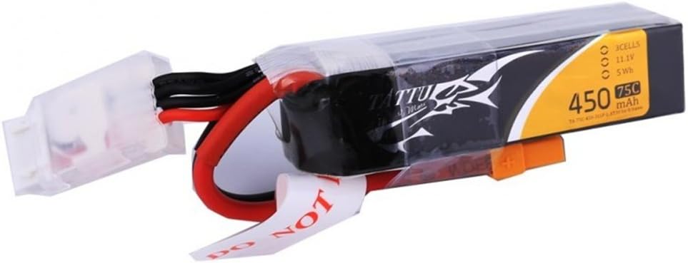 Tattu Model building battery pack (LiPo) 11.1 V 450 mAh Number of cells: 3 75 C Softcase XT30 - Image 3