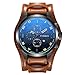 CURREN Men's Sports Waterproof Leather Strap Date Wrist Watch 8225 Brown Black