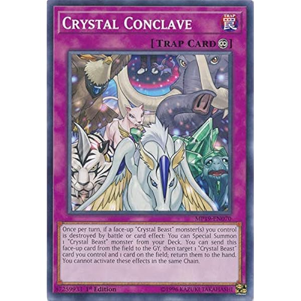 Yu Gi Oh Crystal Conclave Mp19 En070 Common 1st Edition 19 Gold Sarcophagus Tin Mega Pack Toys Games Amazon Com