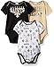 Gerber NFL New Orlean Saints Unisex-Baby 3-Pack Short Sleeve Bodysuits, Black, 0-3 Months