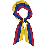 Women'S Fashion Scarf Vintage Colombia Colombians Flag Hair Satin Scarf Bandanas Headscarf Wrap Breathable Lightweight Neck Scarves For Handbag Accessories