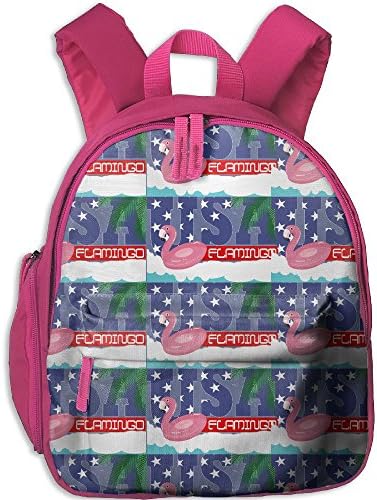Frenchie Flamingo Pool Float Cartoon 3D Print Boys Print Backpack School Bag