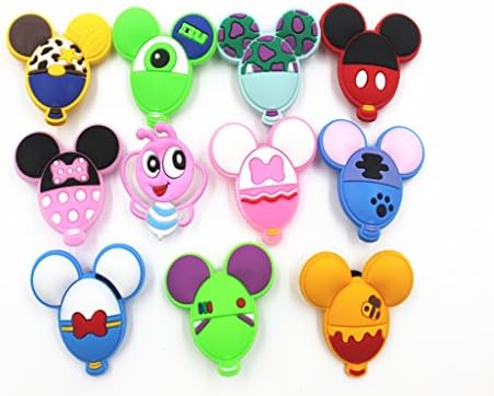 11pc Mickey & Minnie Mouse shape Shoe Charms for Croc Shoes Kids Toy & Bracelet Wristband