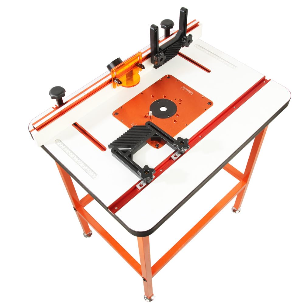 Photo 1 of O'SKOOL Precision Router Table Accessory Kit - Includes Fence and Table Featherboards, Aluminum Insert Plate, Dust Port Accessories