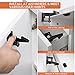 Cabinet Locks [UPGRADED] Child Safety Cabinet Latches Locks, 10 Packs, Easy to Install, No Tools or Drilling Needed, Invisible Design, with Buckles and Screws - Black