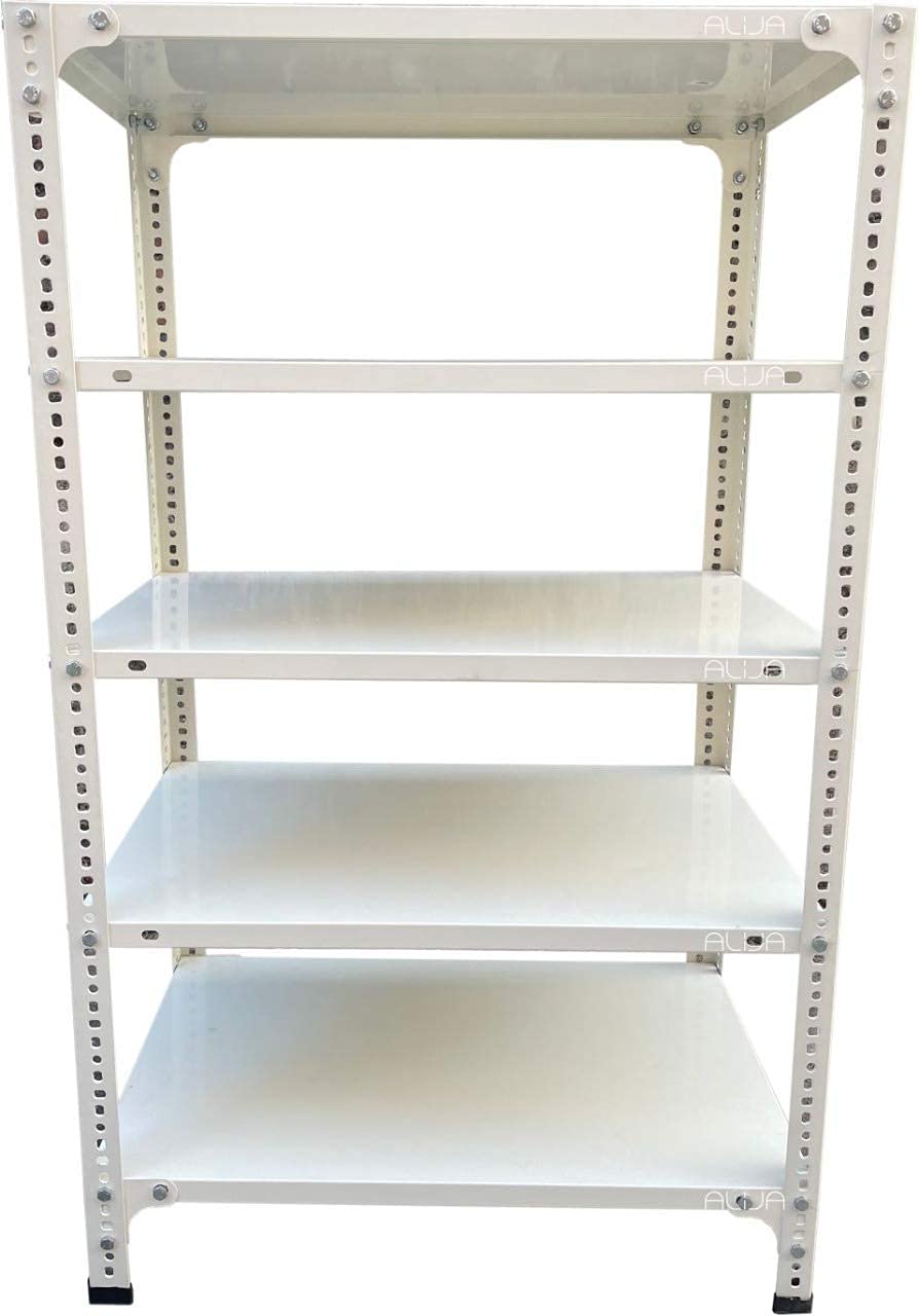 Premier Steel Slotted Angle Rack CRC Sheet 5 Shelves Multipurpose