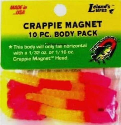 1 3/4" Crappie Magnets (15 Pack), Pink/Chartreuse