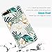 iPhone 8/iPhone 7/iPhone SE(2020) Case,Cute Girls Women Flowers Coffee Floral Bahama Green Leaves with White & Brown Flowers Aloha Summer Tropical Rose Clear Soft Case Compatible for iPhone 7/iPhone 8