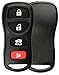 KeylessOption Just the Case Keyless Entry Remote Key Fob Shell - Black