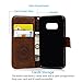 Galaxy S8 Case, S8 Case Embossed Love PU Leather Case TPU Shock Bumper Detachable Magnetic Wallet Case with Slot Wallet Wrist Strap Cover for Samsung Galaxy S8 (Brown)