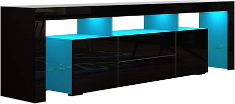 Moderne 200cm 2 Türen 2 Schubladen TV-Ständer Entertainment Unit