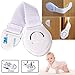 Baby Safety Locks By Minlano-Child Door Cabinets, Drawers, Toilet Seat, Fridge, Appliances, Cupboard, And Oven- Use 3m Adhesive With Adjustable Latch And Strap System -10 Packs White