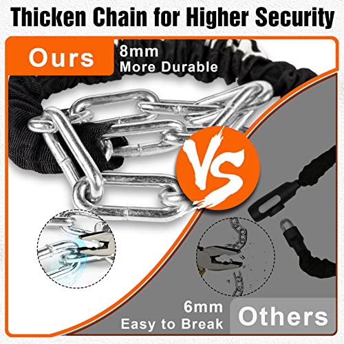 Titanker Bike Chain Lock, Security AntiTheft Bike Lock Chain Bicycle