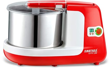 Amirthaa City-3R 2.5 L Wet Grinder (Tomato Red and White)