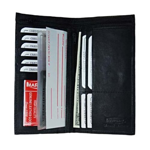 Checkbook Holder with Zippers Closure Bi-fold #602CF