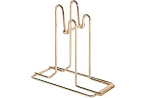 NUOBESTY Metal Raffle Ticket Dispenser with Stable Base for Single and Double Ticket Rolls Compact Roll Holder Ideal for Char