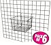 Only Garment Racks Deep Wire Storage Baskets For Gridwall, Slatwall and Pegboard - Black Finish - Dimensions: 12