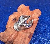 LVTING Men's 925 Silver Hawk Ring Skyhawk Sculpture