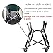 Dracarys Rolling Cart for Big Green Egg Accessories Rolling Nest with Heavy Duty Locking Caster Wheels Powder Coated Steel Rolling Outdoor Cart for Large Big Green Egg Kamado Joe Grill Stand