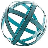 Blue Metal Band Decorative Sphere