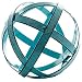 Blue Metal Band Decorative Sphere
