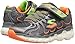 Skechers Kids Boys' Skech-Rayz Loafer,Gunmetal/Orange,1.5 M US Little Kid