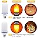 CPPSLEE Led Flame Effect Light Bulb, 4 Modes Flame Lights Bulbs, E26 Base Fire Light Bulbs with Gravity Sensor, Valentine Decorations Flickering Light Bulb for Indoor and Outdoor
