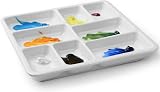 MEEDEN 8-Well Ceramic Artist Paint Palette for Watercolor & Acrylic view 3