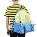 EocuSun Large Mesh Swimming Bag, Beach Drawstring Backpack, Mesh Mummy Backpack Beach Sports Gear Swim PE Gym Equipment Bag Sackpack Backpack for Men Women Boys Girls and Kids