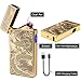 lcfun Dual Arc Plasma Lighter USB Rechargeable Windproof Flameless Butane Free Electric Lighter Candle Lighter (Gold Dragon)thumb 1