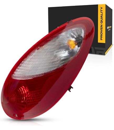 Perfect Fit Pair Tail Light Assembly For 2006-2010 Chrysler PT Cruiser - Left + Right Side, Chrome Housing, Halogen